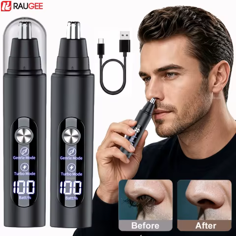 Aparador de Nariz Masculino Recarregável