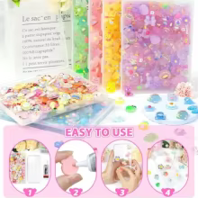 Resina Kawaii Glitter 100 Peças Thumbnail 5