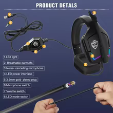 Headset Gamer RGB 3.5mm Thumbnail 6