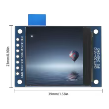 Tela TFT 1.3" 240x240 2 Pcs Thumbnail 3