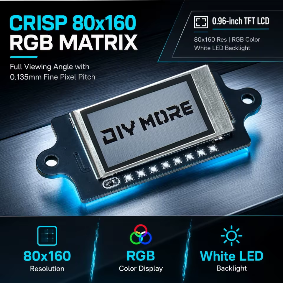 Tela LCD 0.96" RGB SPI ST7735S