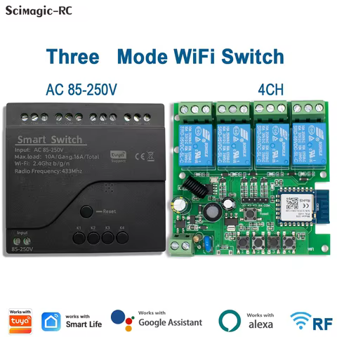 Interruptor Inteligente 4CH WiFi