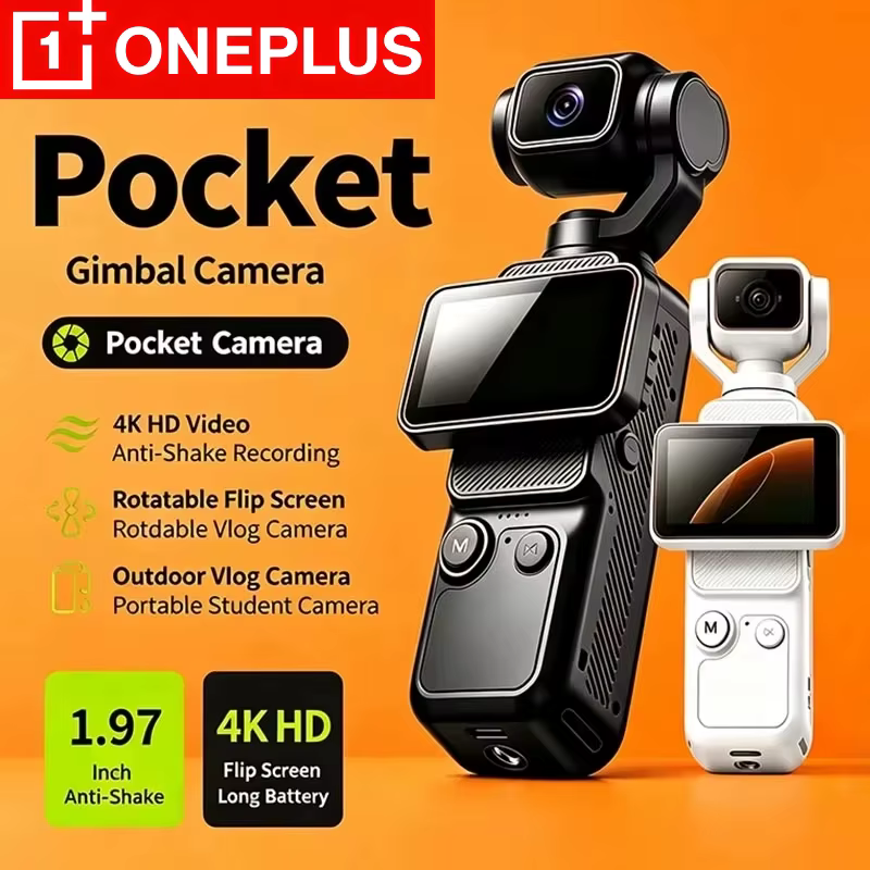 Câmera de Ação OnePlus Lente Rotativa