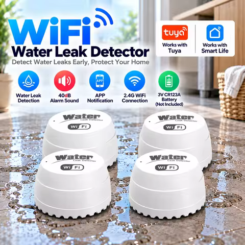 Detector de Vazamento Wi-Fi Tuya