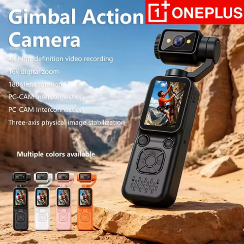 Câmera Esportiva 4K HD Portátil com Gimbal