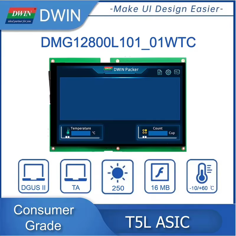 Dwin LCD HMI 10.1 Polegadas