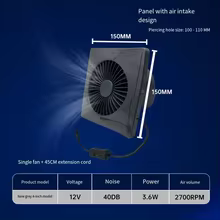 Ventilador Solar DC 12V Thumbnail 2