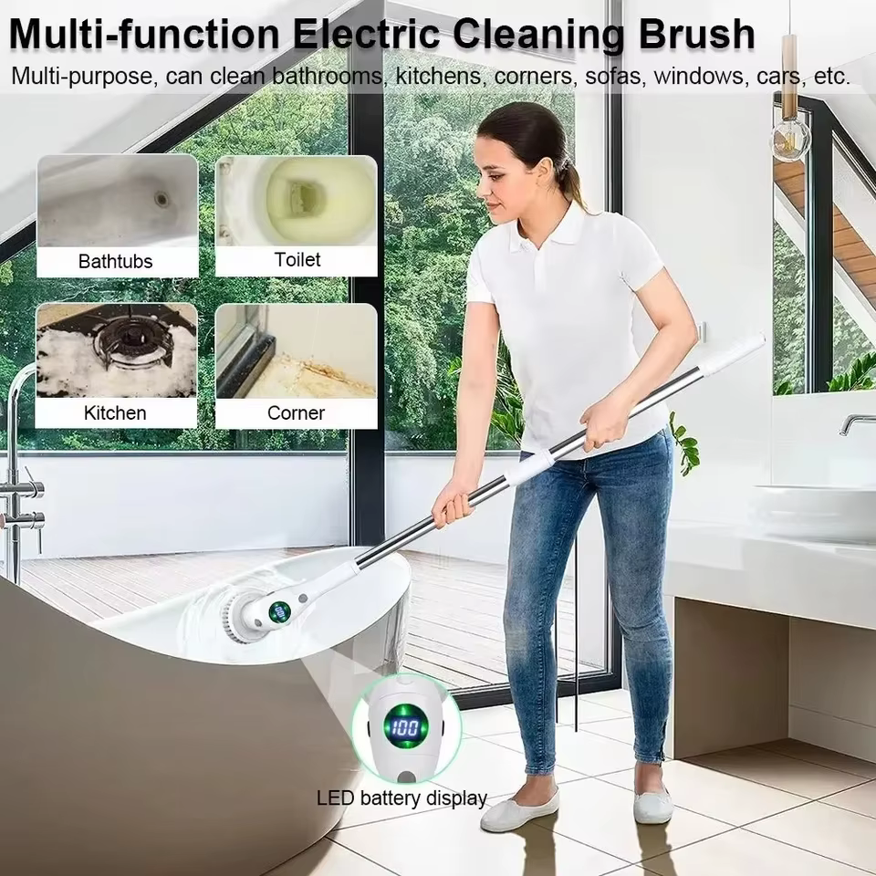 Escova Elétrica Multifuncional 8 em 1