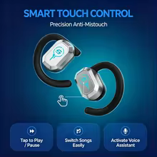 Fones Bluetooth 5.3 KEBIDUMEI E-Sports LED ENC Thumbnail 3