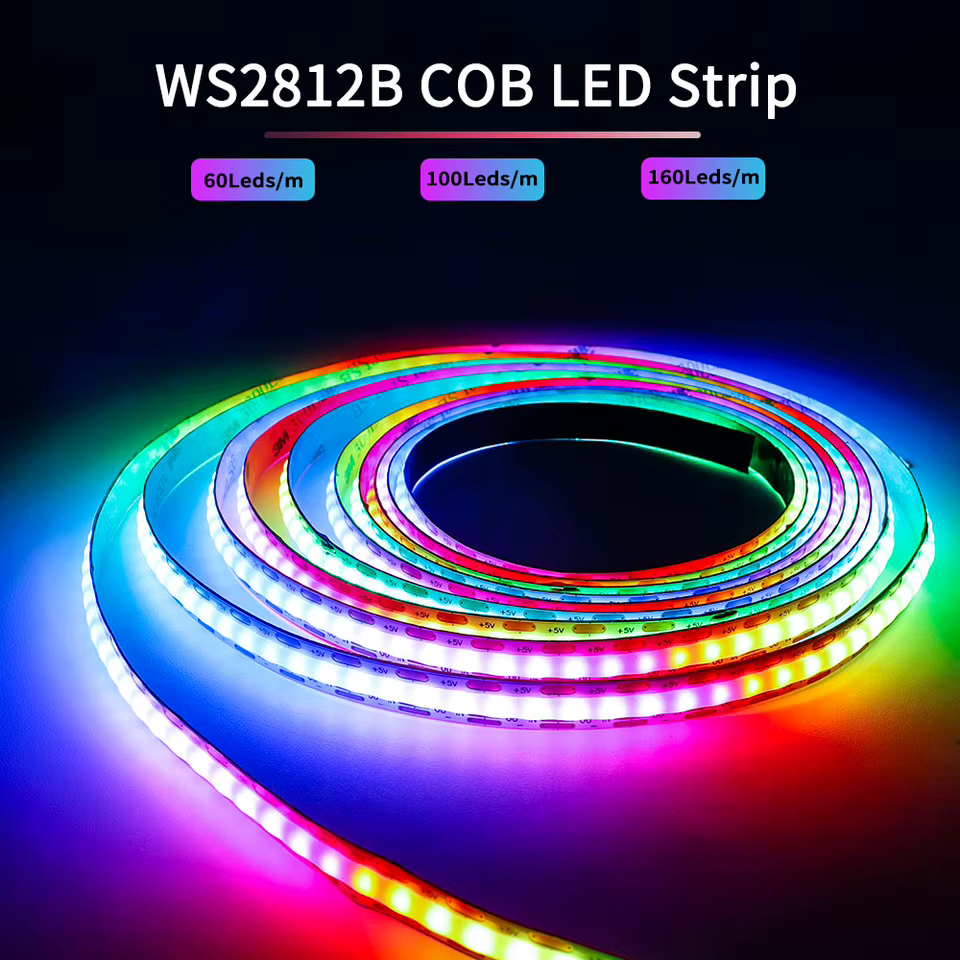Fita LED WS2812B COB RGB 5V