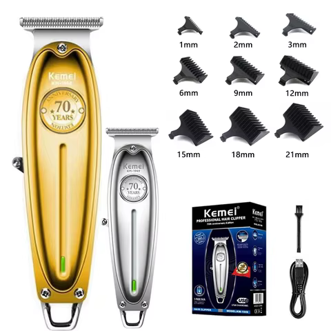 Aparador de Cabelo Kemei KM-1949 Sem Fio