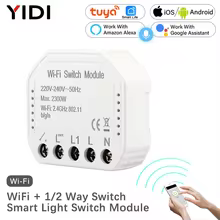 Interruptor Inteligente WiFi Tuya com Controle Remoto Thumbnail 1