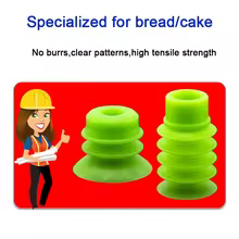 Kit 5 Ventosas Silicone Grau Alimentício para Robôs de Panificação Thumbnail 4