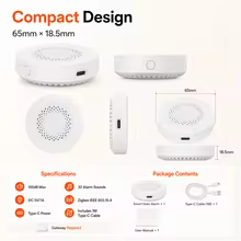 Sirene de Alarme Zigbee 100dB Thumbnail 6