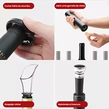 Abridor Elétrico de Vinho 4 em 1 Thumbnail 4