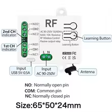 Controle Remoto Universal RF 433MHz Thumbnail 6