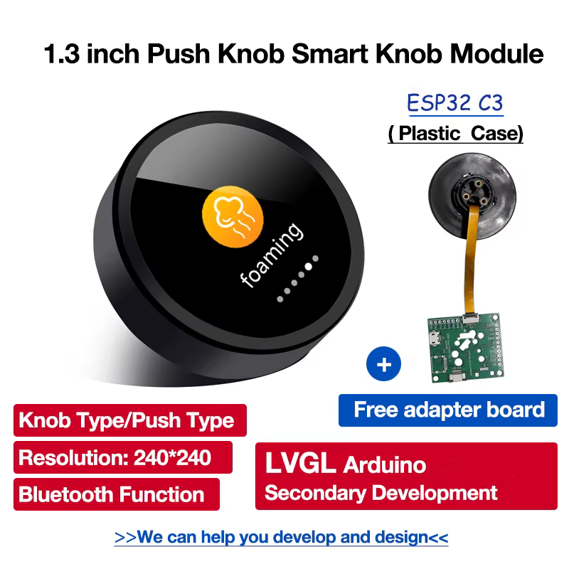 ESP32 C3 LCD Redondo 1.28" com Wi-Fi e Bluetooth