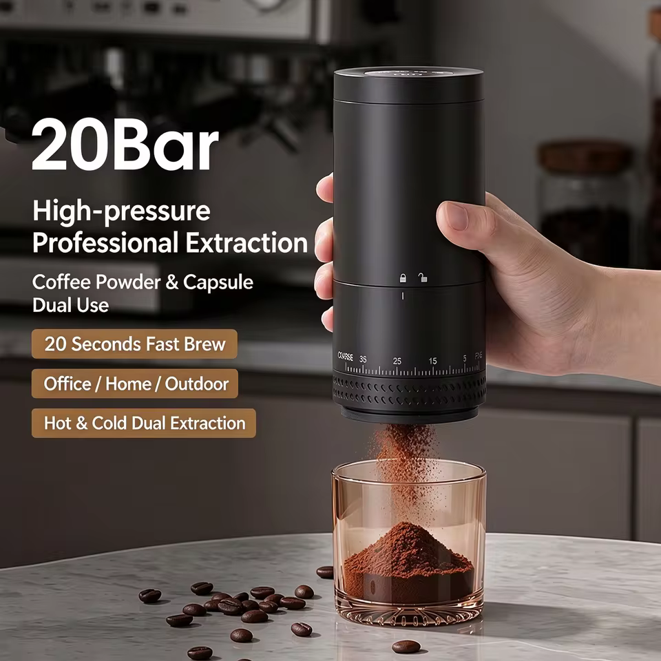 Moedor de Café Portátil com Bateria