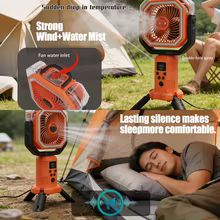 Ventilador Portátil 30000mAh com Névoa Thumbnail 2