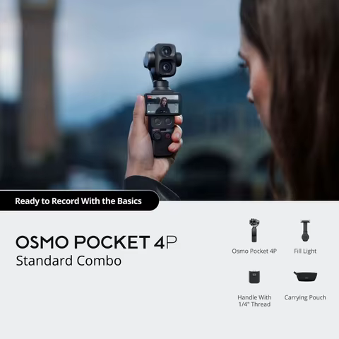 DJI Osmo Pocket 4P Câmera Gimbal 4K
