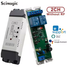 Interruptor Inteligente WiFi 2CH com RF 433MHz Thumbnail 1