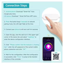 Fita LED RGB Inteligente Zigbee WiFi Thumbnail 5