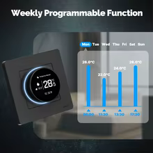 Termostato Inteligente ZigBee Star Ring Thumbnail 5
