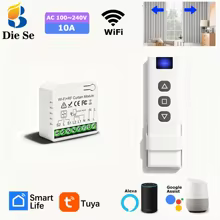 Interruptor de Cortina Inteligente WiFi + RF Thumbnail 1