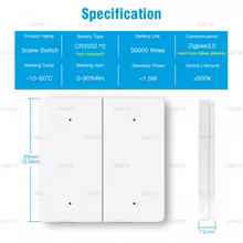 Interruptor Tuya Zigbee 4 Gangues Thumbnail 2
