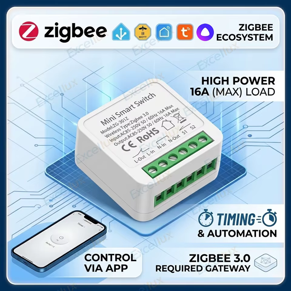 Interruptor Inteligente Zigbee 3.0 Mini