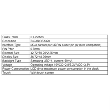 Display LCD TFT 2.4" com Toque ILI9341 Thumbnail 4