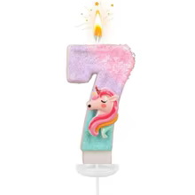 Velas de Aniversário Unicórnio Thumbnail 4