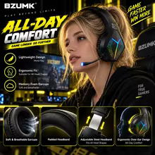 Headset Gamer BZUMK H2 RGB Thumbnail 1