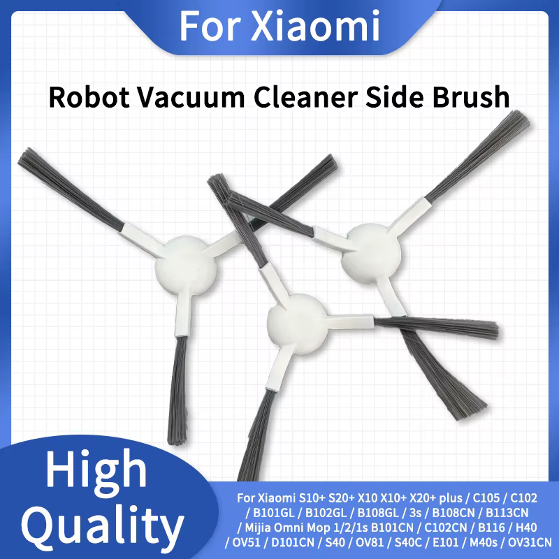 Escova Lateral 3 Braços Xiaomi Robot Vacuum