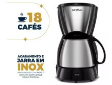 Cafeteira Britânia BCF19B Inox Thumbnail 2