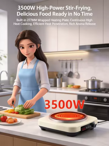 Fogão Indução 3500W com Wok