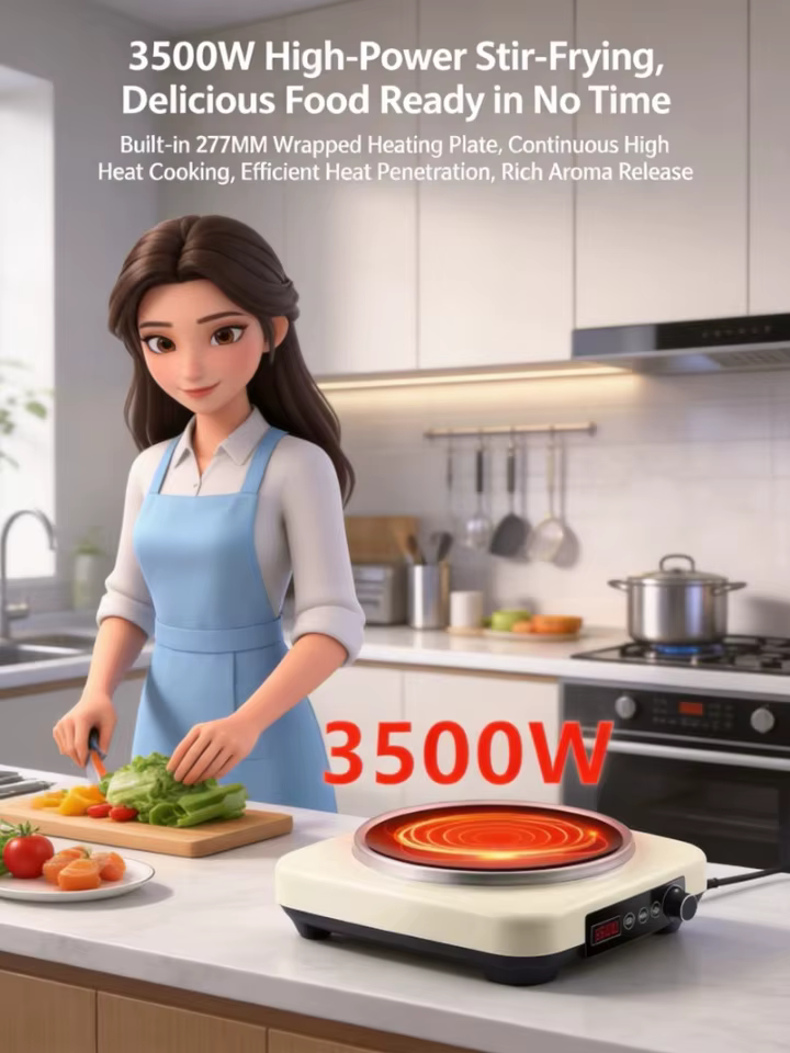 Fogão Indução 3500W com Wok