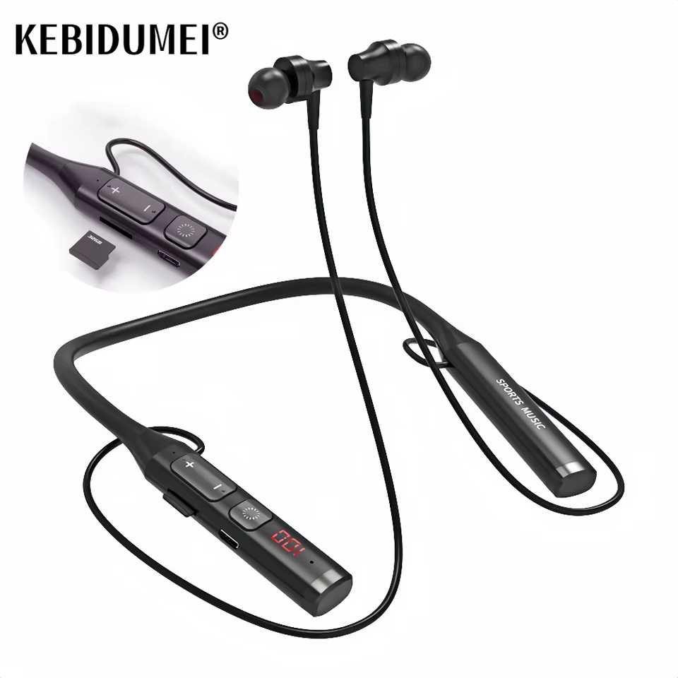 Fone Bluetooth 5.0 Neckband 3 em 1 Esporte