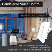 Interruptor de Cortina Inteligente WiFi RF433 Thumbnail 5