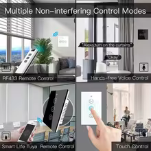 Interruptor de Cortina Inteligente WiFi RF433 Thumbnail 3