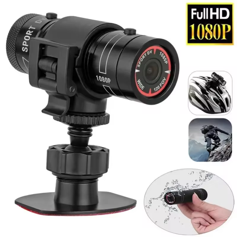 Mini Câmera Esportiva FHD 1080P à Prova d'Água