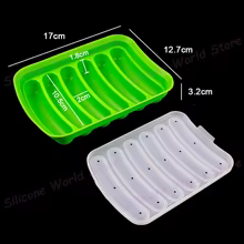 Molde de Silicone para Salsicha com Tampa Thumbnail 6