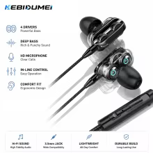 Fones de Ouvido KEBIDUMEI 3.5mm HiFi Thumbnail 1