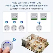 Interruptor WiFi Inteligente Tuya RF 433MHz Thumbnail 4