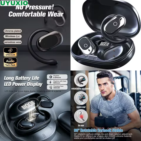 Fone Bluetooth Esportivo IPX5 com Gancho