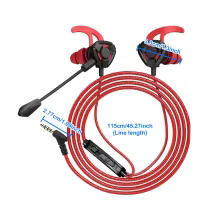 Headset Gamer WYMECT In-Ear com Fio Thumbnail 4