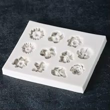 Molde Girassol Rosa Silicone 3D Thumbnail 4
