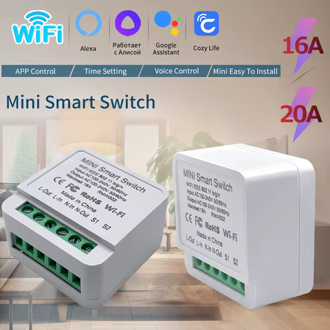 Interruptor Inteligente Wi-Fi 2 Vias GGBEE