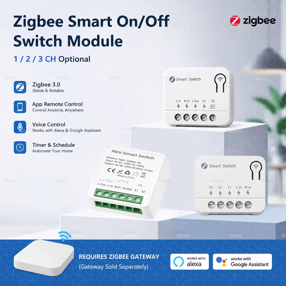 Interruptor ZigBee Tuya 10A