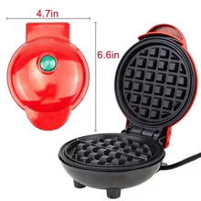 Mini Máquina de Waffles Elétrica 110V/220V Thumbnail 5